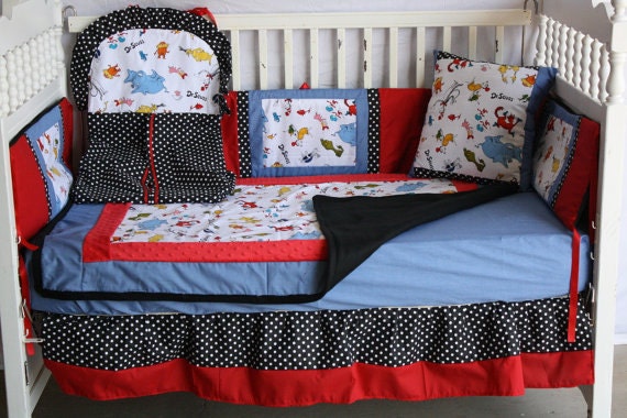 cat in the hat crib bedding
