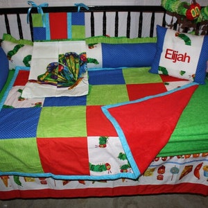 Hungry Caterpillar Baby Bedding- PERSONALIZED PILLOW