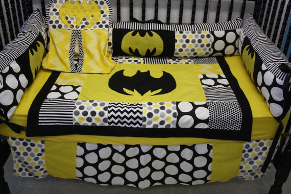 batman crib bedding