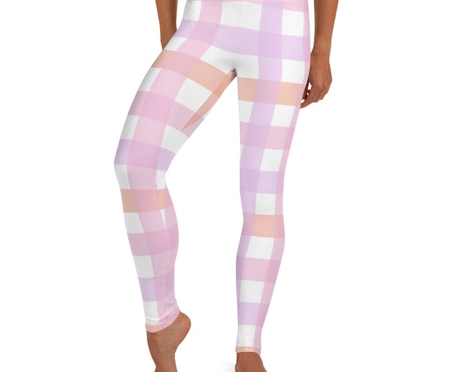 Pastel Buffalo Plaid Leggings