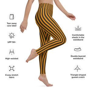 Legging orange sauvagement effrayant