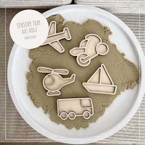 Sensory tray for filling | Vehicles | Sensory play | Sensory tray | Play tray | Filling tray | Ship, airplane, helicopter
