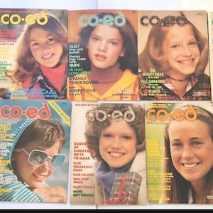 Lot Of 10 Co-Ed Magazines 1970s Coke Wrangler Ads American Teen Lifestyle Fashion Beauty