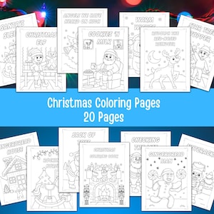 Christmas Coloring Pages, Christmas coloring book, Printable Christmas Coloring pages, Christmas printable