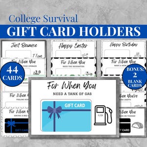 Porte-cartes de remise des diplômes, Kit de survie universitaire, Carnet de cartes-cadeau, Porte-cartes de remise des diplômes du secondaire, Cadeau universitaire, Cadeau pour 18e anniversaire