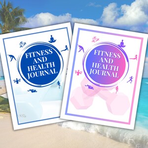 Fitness Journal, Fitness and Health Journal, Fitness Tracker, Wellness Journal, Workout Journal, Self Care Journal