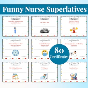 Nurse Superlatives, Nursing Awards Funny, Funny Nurse Awards, Nurses Week, Nurse Appreciation