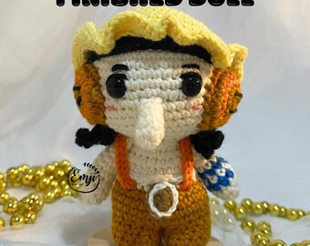 Usopp Sniper King - Anime Figure Amigurumi Bag Charm - Crochet Finished Doll Keychain - Emji Handcraft