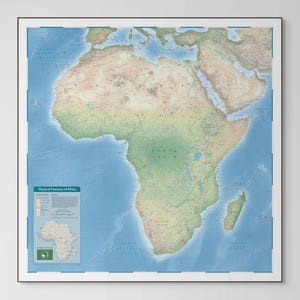 Mapa de África | Impresión giclée