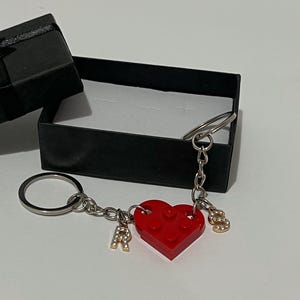 Personalized Initial Heart Keychain Set,Initials Matching keychains for her/ Friend/Couple ,Personalisation Couple Boyfriend Girlfriend Gift