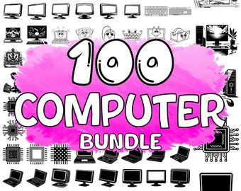 Computer SVG Bundle: Laptop, Desktop, Monitor Cut Files (Digital Download)