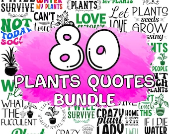 Plant SVG Bundle: Houseplant Lover Cut Files (Digital Download)