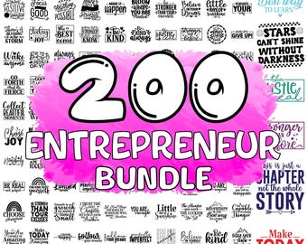 Entrepreneur SVG Bundle: Motivational Quotes, Business Designs (Digital Download)