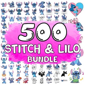 Stitch svg, Stitch bundle, Lilo and Stitch Layered Bundle Files, Stitch svg png, Clipart, Cricut, Silhouette, Vector Cut Files, Cartoon Svg