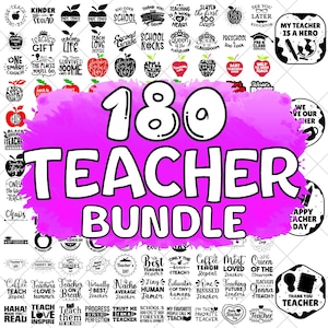 Teacher SVG PNG Bundle, Teacher Quote Svg, Teacher Shirt Svg, Teach Svg, Back To School Svg, School Quote Svg, Teacher Sayings Png cutfile