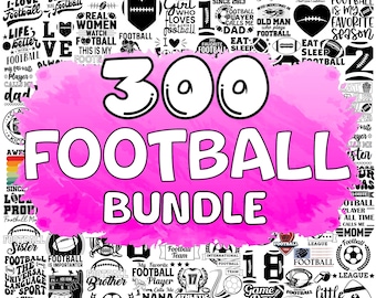 Football SVG Bundle: American Football, Mom & Dad Designs (Digital Download)