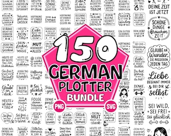 German Quotes SVG Bundle: 150+ Designs (SVG & PNG)