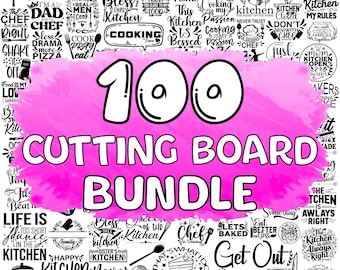 Cutting Board SVG Bundle: Funny Kitchen Quotes (Digital Download)