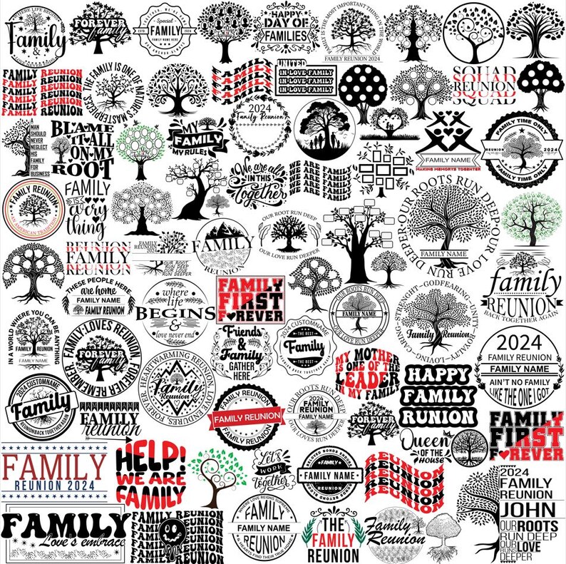 Family Reunion SVG Bundle: Vacation Cut Files (digital) - Etsy