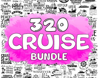 Cruise SVG Bundle: Family Trip Designs (SVG, PNG)
