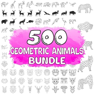 Geometric Animals SVG, Geometric Wildlife Svg, Origami Animal, Minimalist Animal Svg, Geometric Deer Svg, Geometric Animals PNG