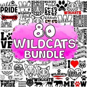 Wildcats SVG, Big Cats SVG, Tiger Silhouette, Wildcat Illustration, Cat Quotes PNG, Cat Lover Svg, Cricut Cut Files, Wildcat Crafts, Digital