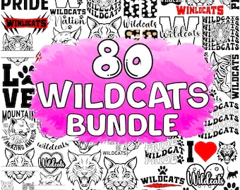 Wildcats SVG, Big Cats SVG, Tiger Silhouette, Wildcat Illustration, Cat Quotes PNG, Cat Lover Svg, Cricut Cut Files, Wildcat Crafts, Digital