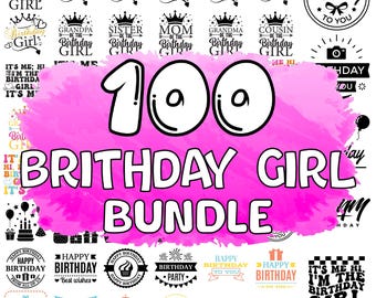 Birthday Girl SVG PNG Bundle: Cricut Cut Files (Digital Download)