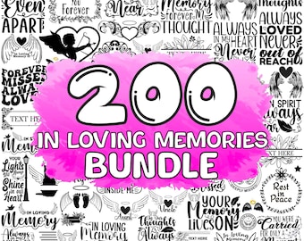 Memorial SVG Bundle: Loving Memory Designs (Digital Download)