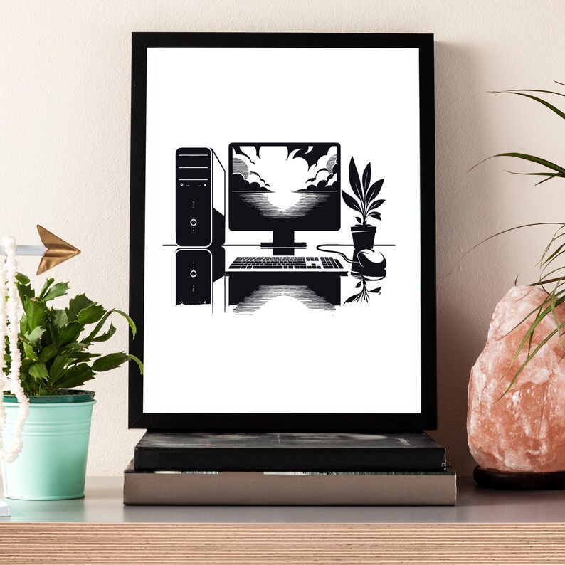 Computer SVG Bundle: Laptop, Desktop, Monitor Cut Files (digital ...