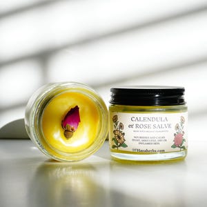 Calendula & Rose Salve | Soothing Skin Salve| Healing Salve