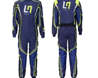 Hand Made Go Kart Racing Suit CIK/FIA Level 2 standard Customize Race Suit In All Sizes with option to add own logos + Free Shipping