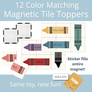 Magnetische Fliesenaufkleber, bedruckbar, Magnatile Picasso-Fliesen, Spielplatz-Set, Montessori-Lernkarten, herunterladbar, Kinderlernspiel