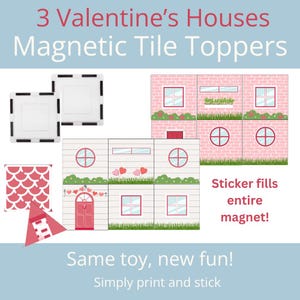 Adesivos magnéticos para azulejos, imprimíveis, azulejos Picasso magnéticos, conjunto de playground, flashcards Montessori, para download, jogo educativo para crianças