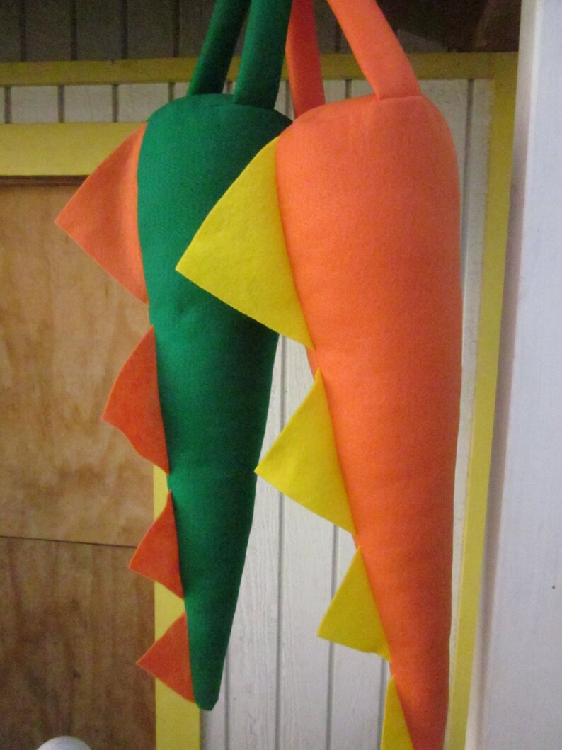 Kids Plush Green DinosaurDragon Costume Tail with 4 Orange Spikes