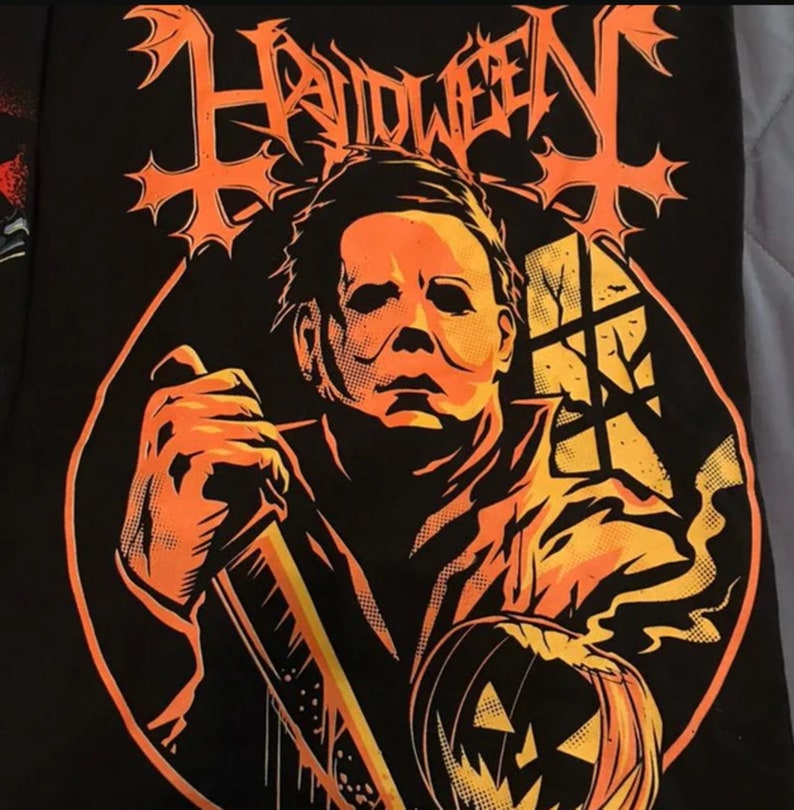 Halloween Michael Myers Series Film Horror Tshirt Pumpkin Etsy