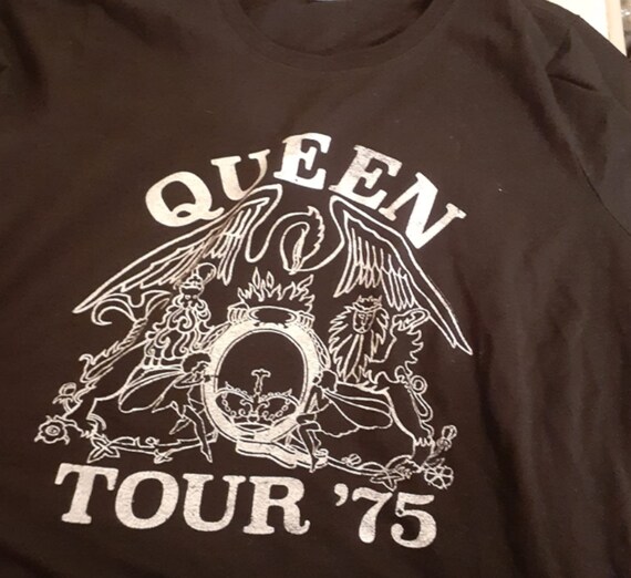 Queen Band Tour 75 T-shirt Queen Black 