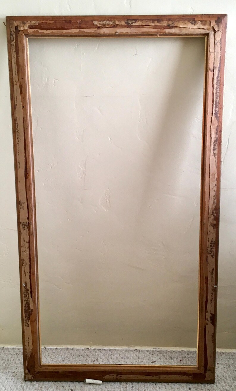 Antique Early 1900s Gold Gilt Wood Picture Frame 24x44 Fits 20x40 ...