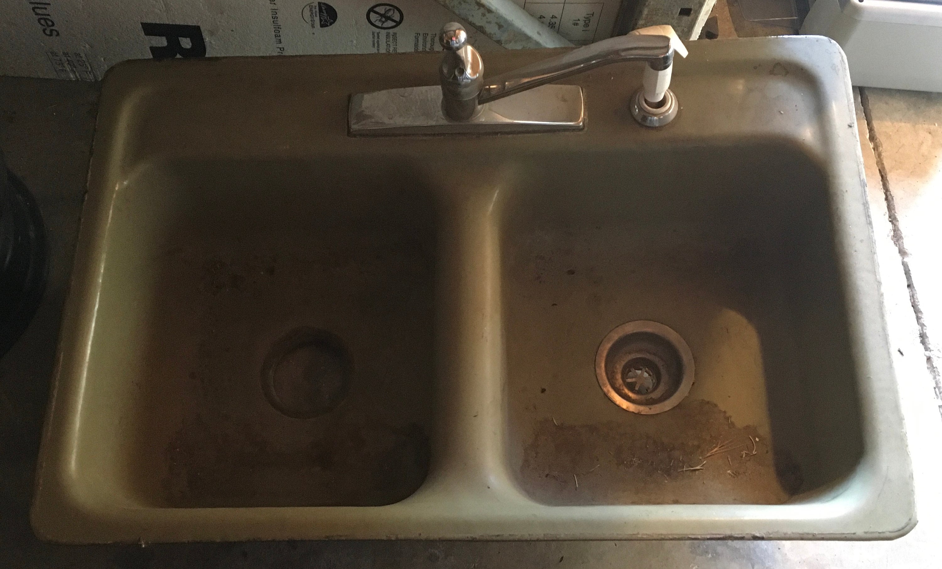 Vintage Double Dual Basin Green Cast Iron Kitchen Sink Etsy 日本