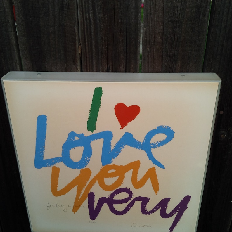 We Need Room Considering All Offers I Love You Very // Original Signed 1970s Vintage Corita Kent Serigraph Print // Limited Edition image 7