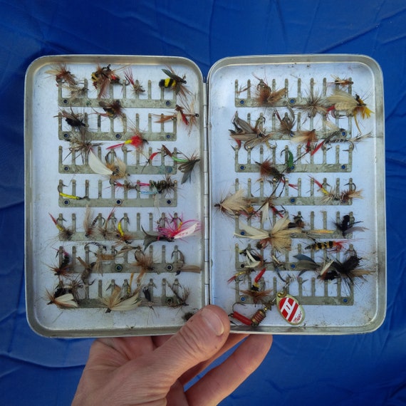 Vintage Fishing Flies in Perrine Case // Roughly 50 or -  Canada