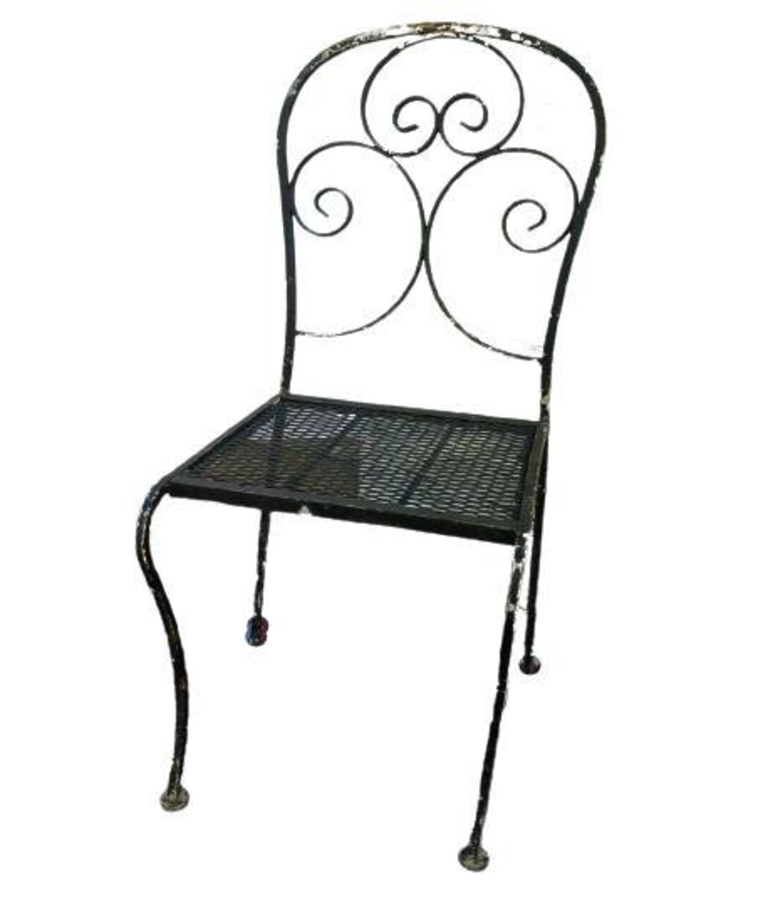 Black iron online garden chairs