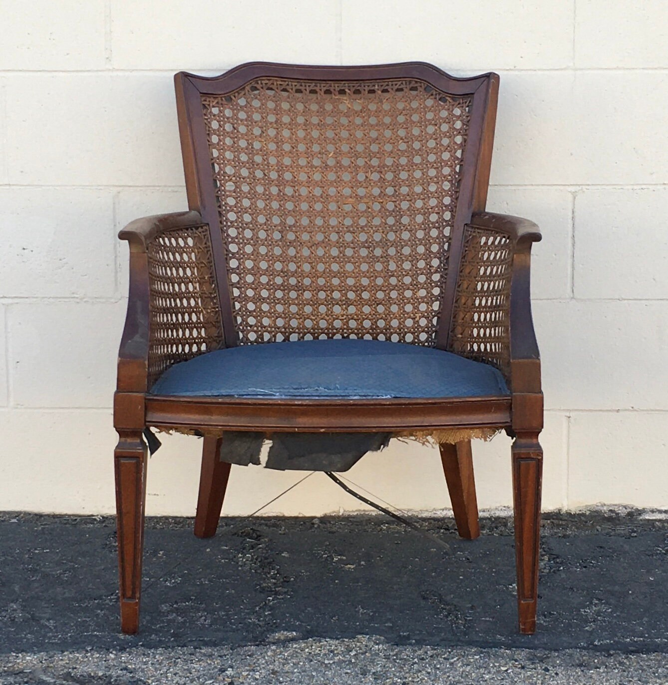 cane wingback chair etsy