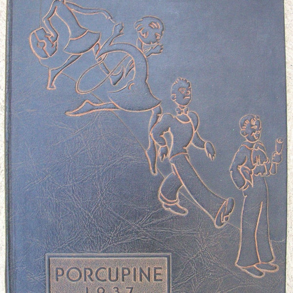 Making Room! Offers Welcome! Antique 1930s Yearbook California // San Joaquin Valley // World War II Era 1937