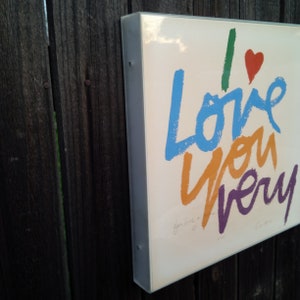 We Need Room Considering All Offers I Love You Very // Original Signed 1970s Vintage Corita Kent Serigraph Print // Limited Edition image 6