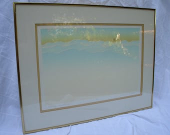 Original Marianne Wieland Print // Signed Limited Edition // Vintage Embossed Serigraph