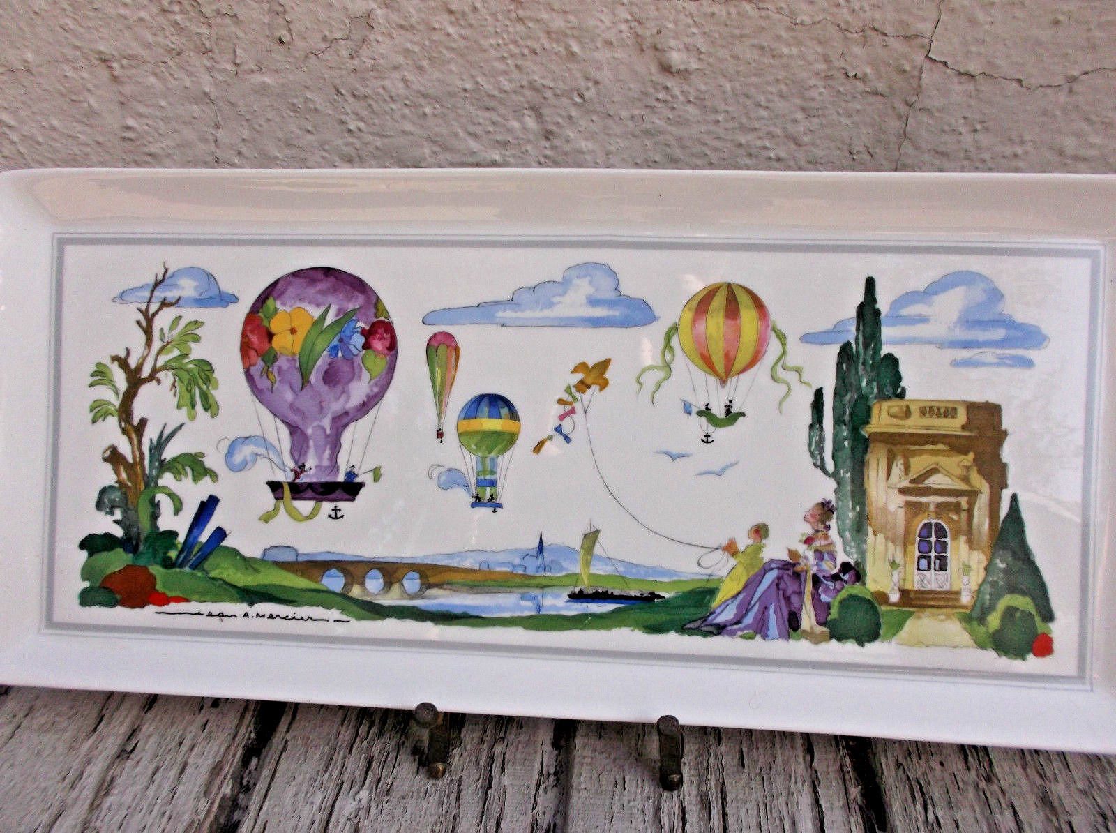 CA Local Pick up Available // Vintage 1980s Large Tray Le Ballon