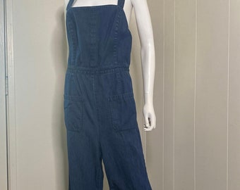 Vintage Y2K Coveralls with Open Back and Wide Leg Apron Top Overall size 32/14