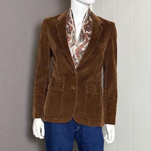 1970&#39;s Brown Corduroy Blazer from size S-M