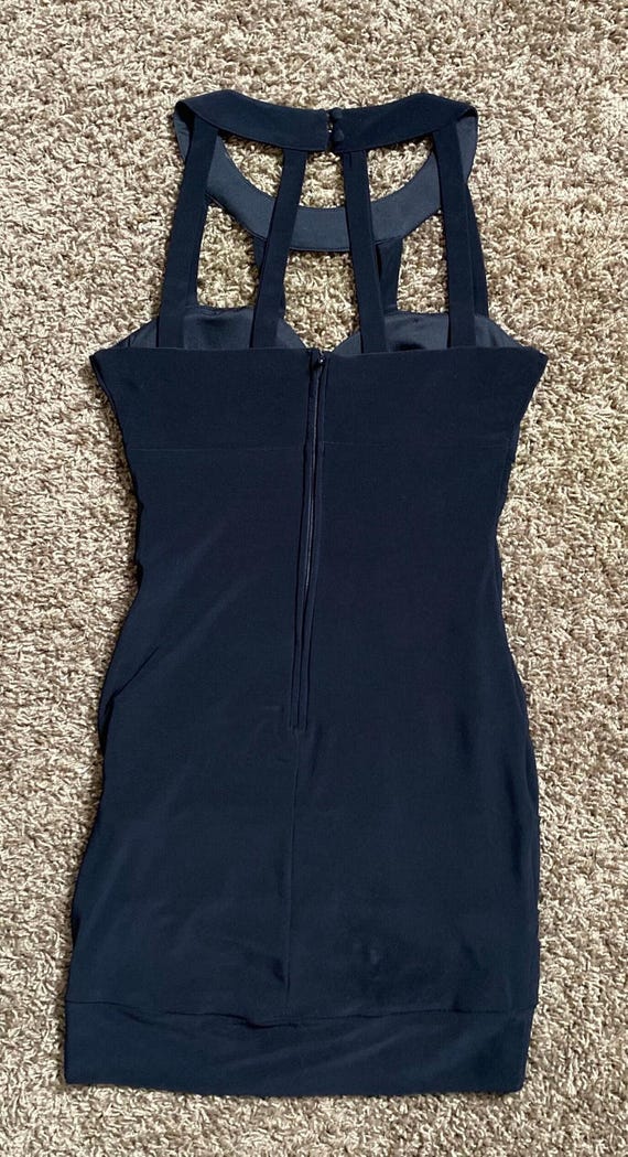 Y2K Black Cut-out Neck Bodycon Mini Dress From B.darlin Size 9/10 - Etsy  Denmark